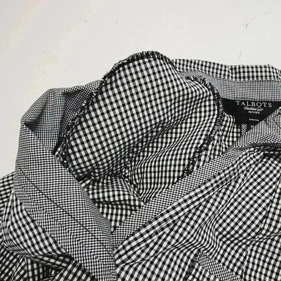 Talbots Women's Blazer Size 16P Stretched Checkered - Picture 6 of 7